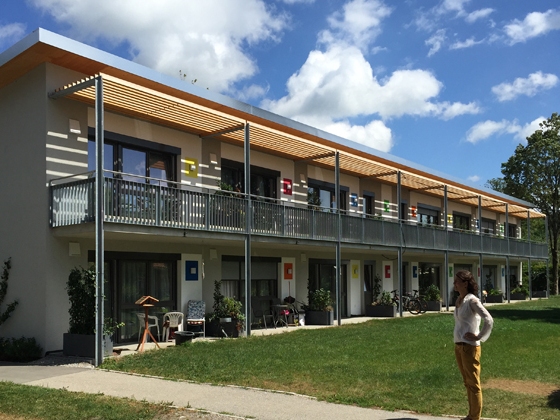 Lindenhof Laubengangtyp - Ansicht S�den mit vorgesetztem Balkon
