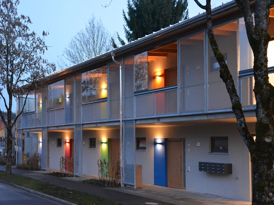 Lindenhof Laubengangtyp - Ansicht Norden Laubengangerschlie�ung
