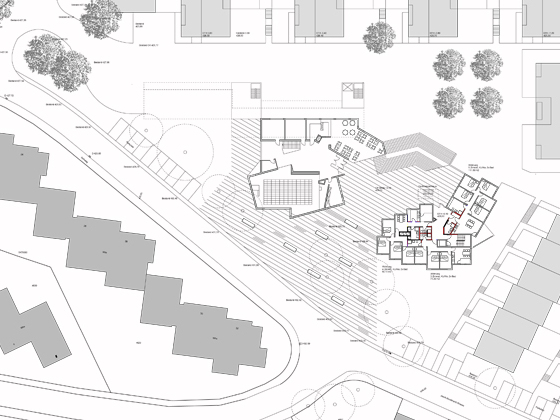 Sonnenb�hl Ost - Lageplan - Hochhaus EG